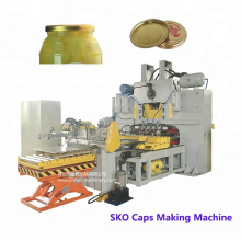 Top selling 82 SKO caps canned food glass bottle cap making production line